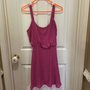 Pink Polka Dot Mini Dress